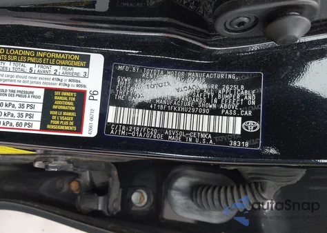 2017 Toyota Camry Le z USA, uszkodzony, nr VIN 4T1BF1FKXHU297090